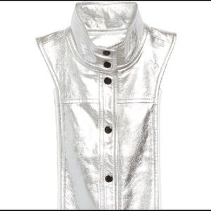 Veronica Beard Silver Metallic Rocco Dickey
